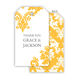 Damask Hanging Gift Tags with Organza Bags Image 8 of 13